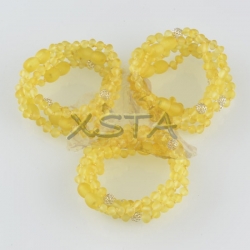 Amber teething bracelet with silver